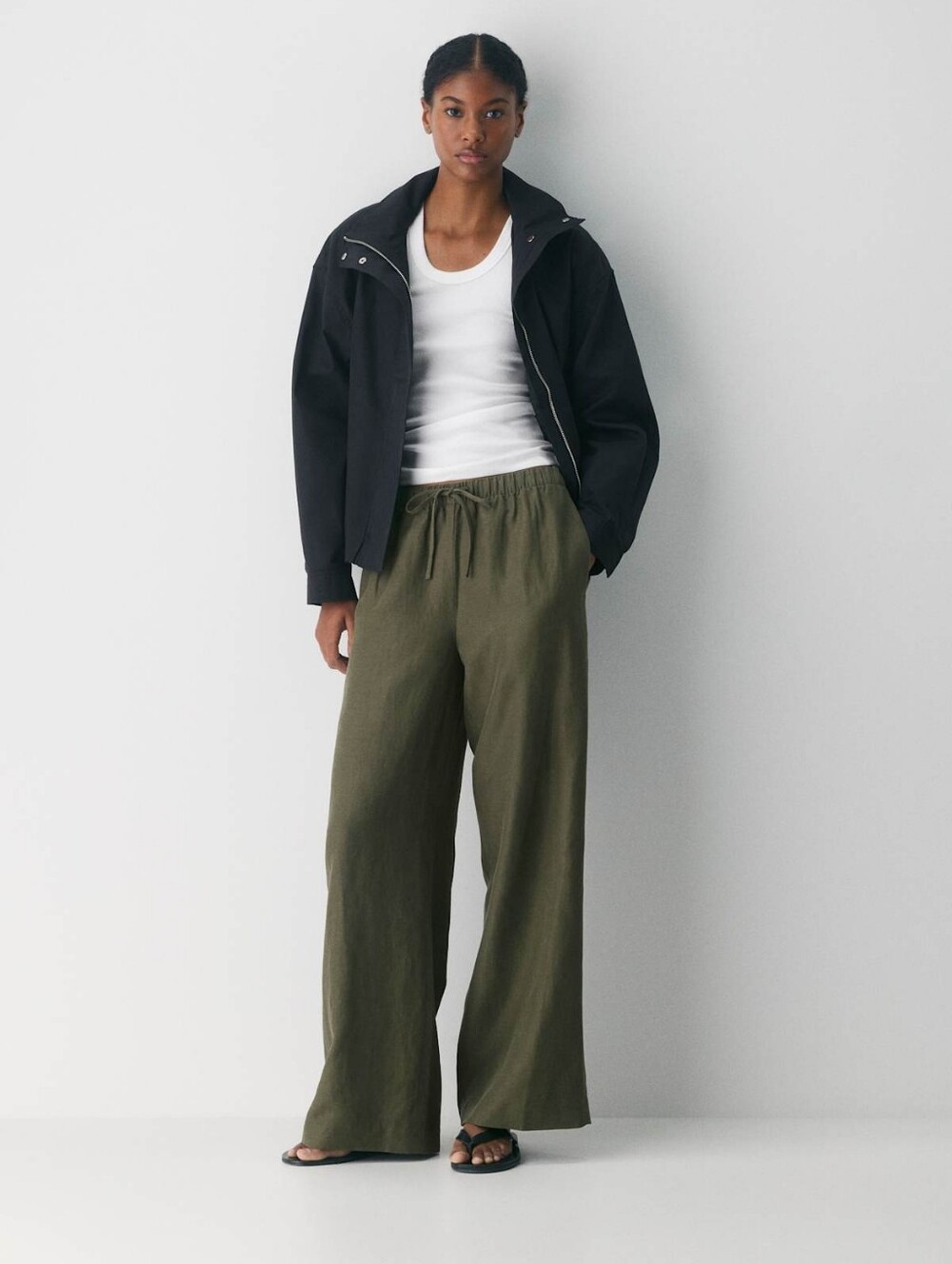 Aritzia The Lodge Pant™ - CruiseLinen™ - Dark Olive - Small Regular - Picture 6 of 15